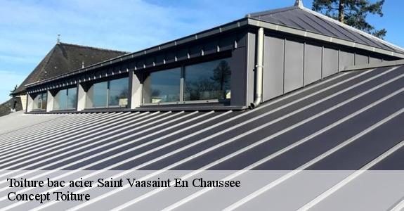 Toiture bac acier  saint-vaasaint-en-chaussee-80310 Geoffroy couverture